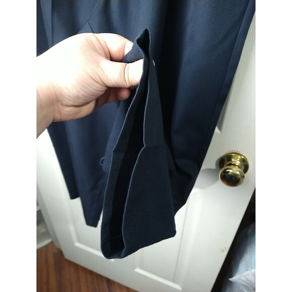 Lord Taylor Blue Pleated Straight Pocket Stretch Waist Pants. Size 22W - Picture 10 of 13